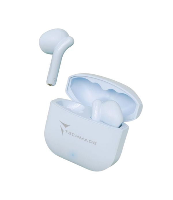 Techmade-Auricolari-Senza-Filo-Con-Box-di-Ricarica-Blu