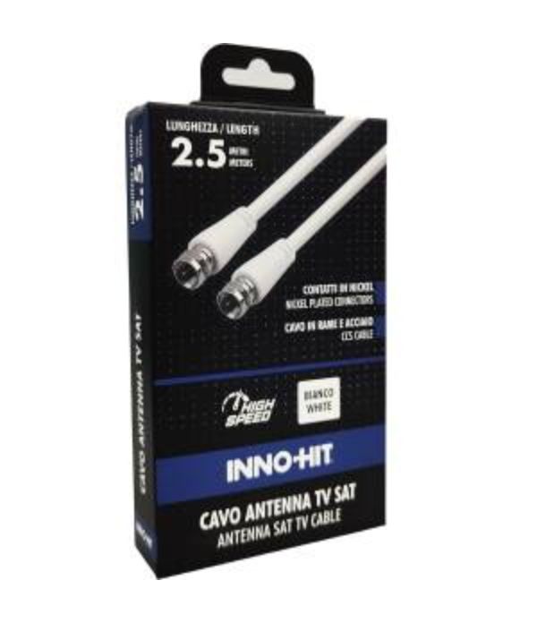 Inno-Hit-Cavo-Antenna-E84623-Sat-Coassiale-2.5m-Bianco