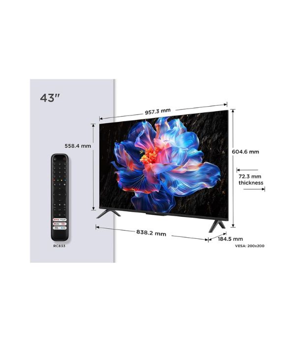 TCL 43" Smart TV UHD 43P69K60Hz