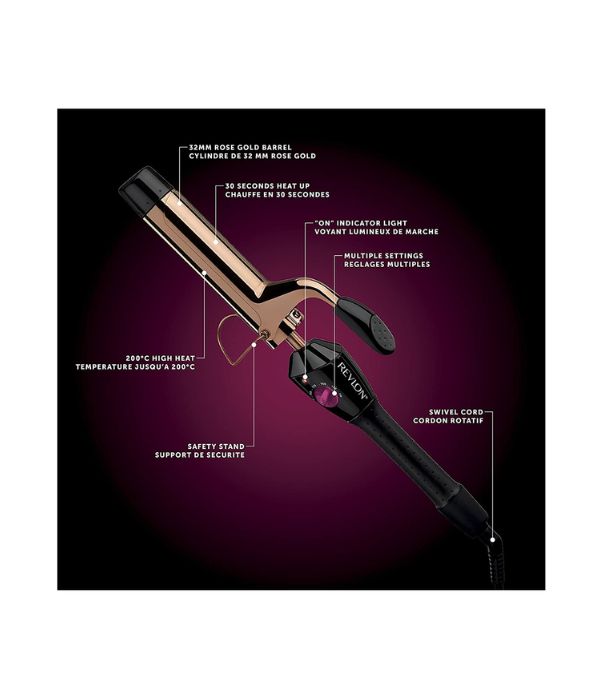 Revlon Piastra Arricciacapelli Salon Long 45W Nero