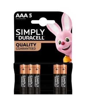 Duracell-Batterie-Mini-Stilo-AAA-Simply-LR03-MN2400-1Cnf/5pz