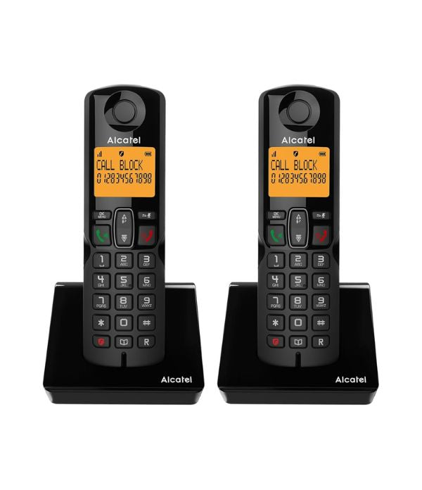 Telefono Cordless Alcatel S280 Duo Black